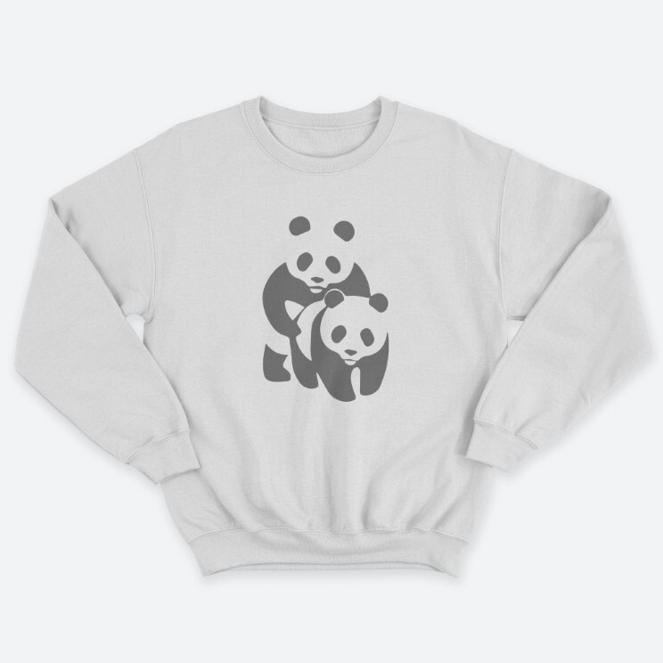 Прикольный мужской свитшот с надписью Panda on panda. Прикольный мужской свитшот с надписью Panda on panda.