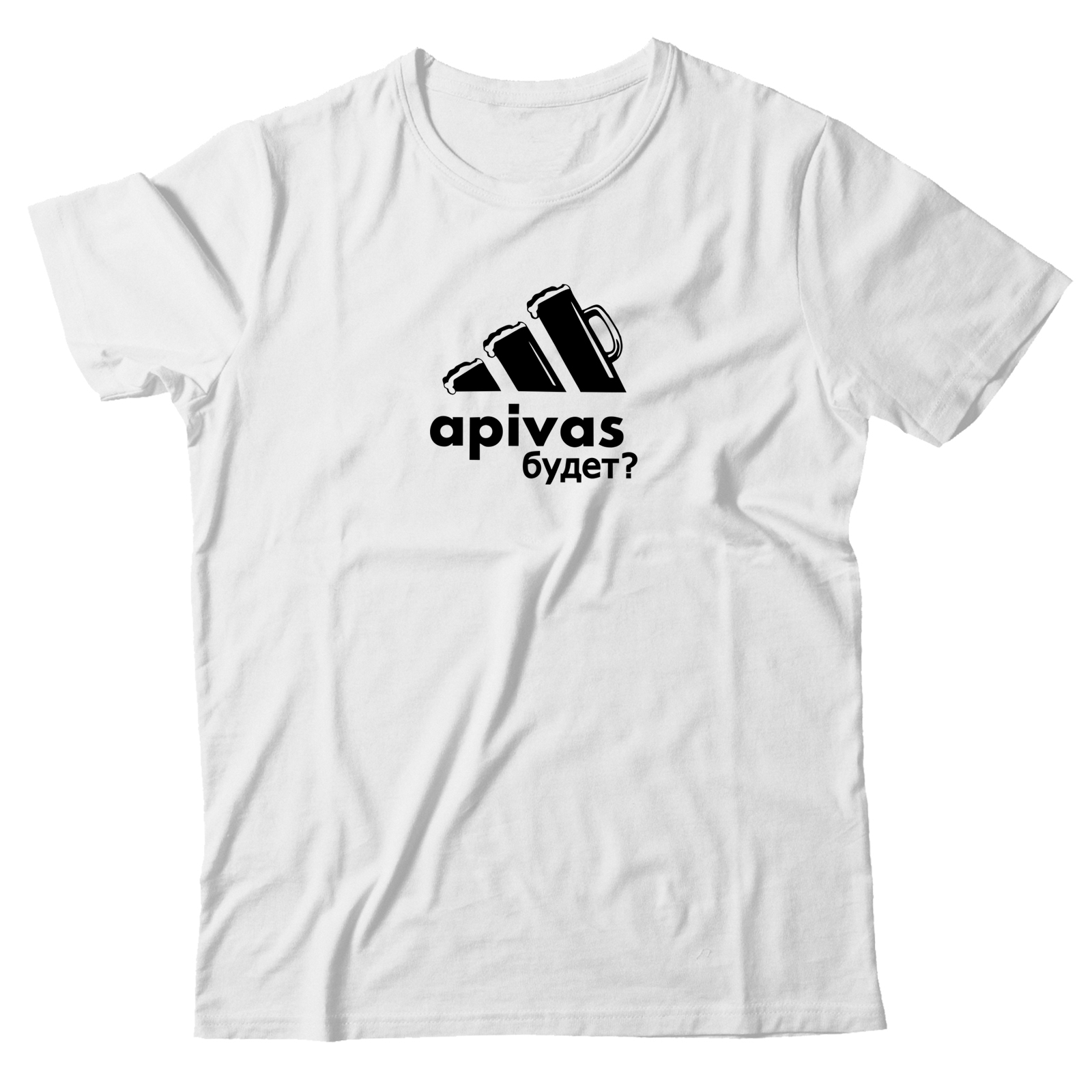 футболка со смешной надписью Apivas будет. Забавная футболка.