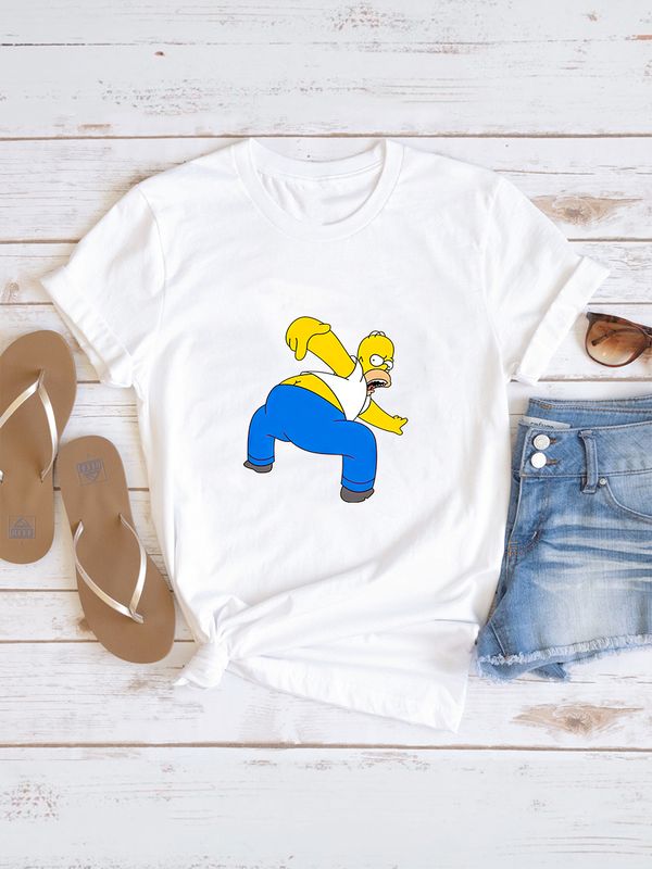 Футболка Гомер Симпсон мем Симпсоны с принтом Симсоны