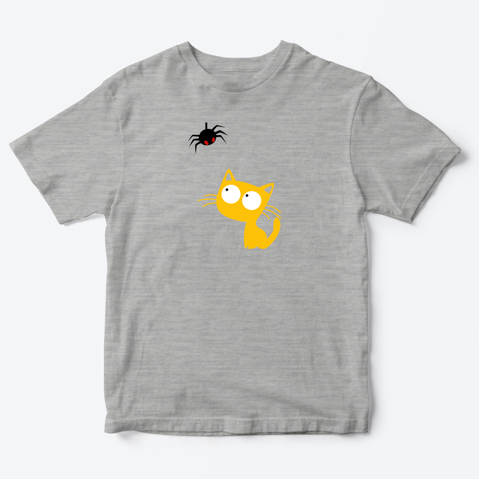 Футболка детская с принтом Паучок и Котик