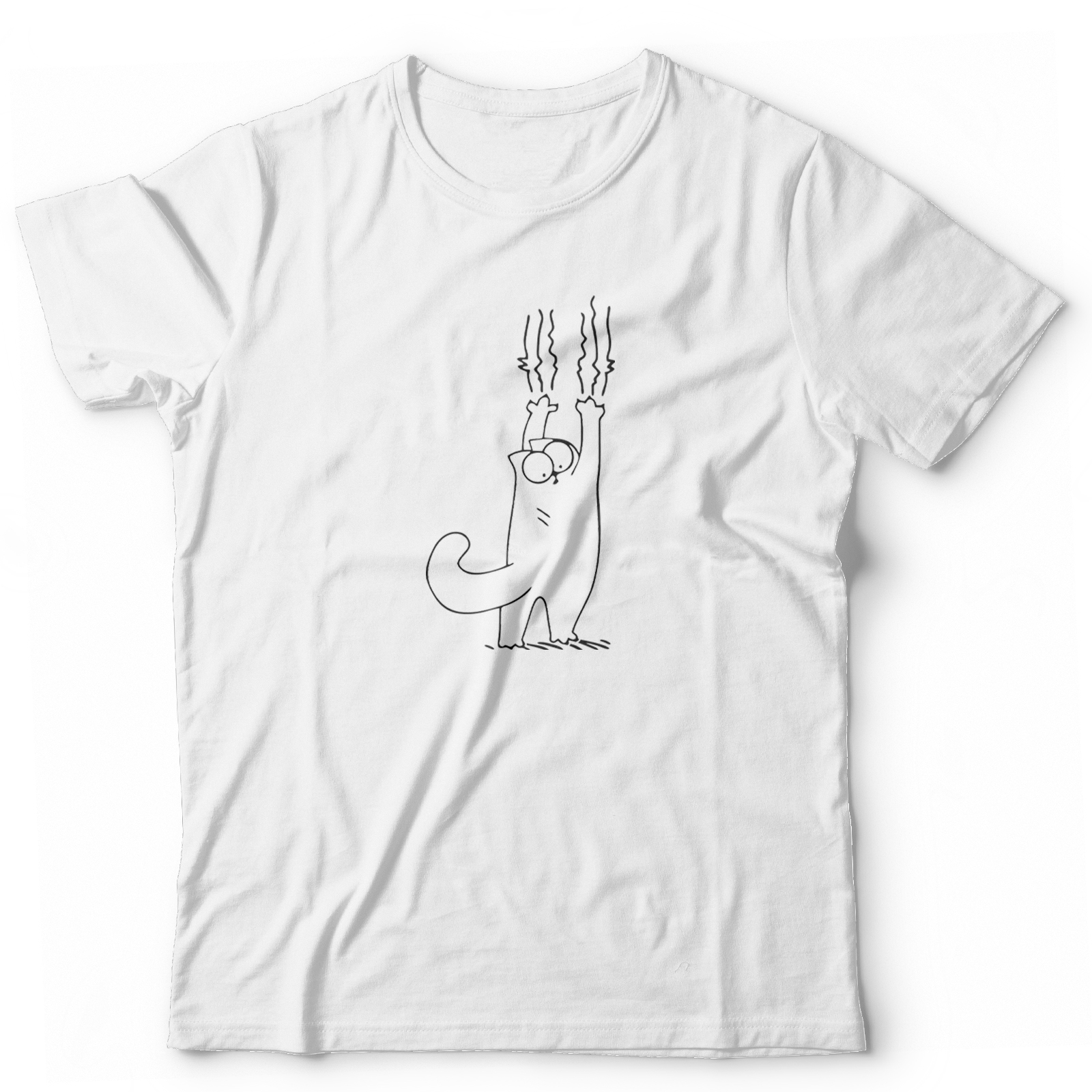 Футболка с котом царапающимся