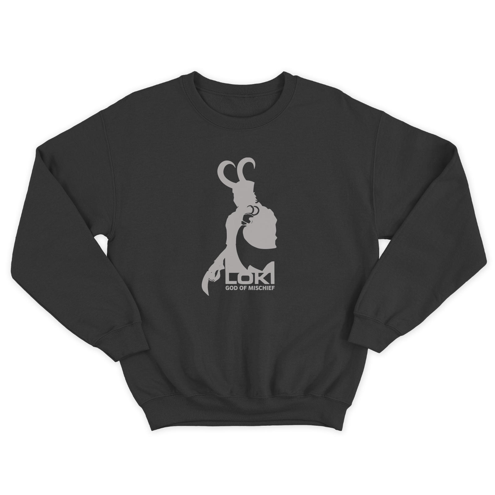 Женский свитшот с принтом Loki / Молодежная толстовка без капюшона с рисунком
