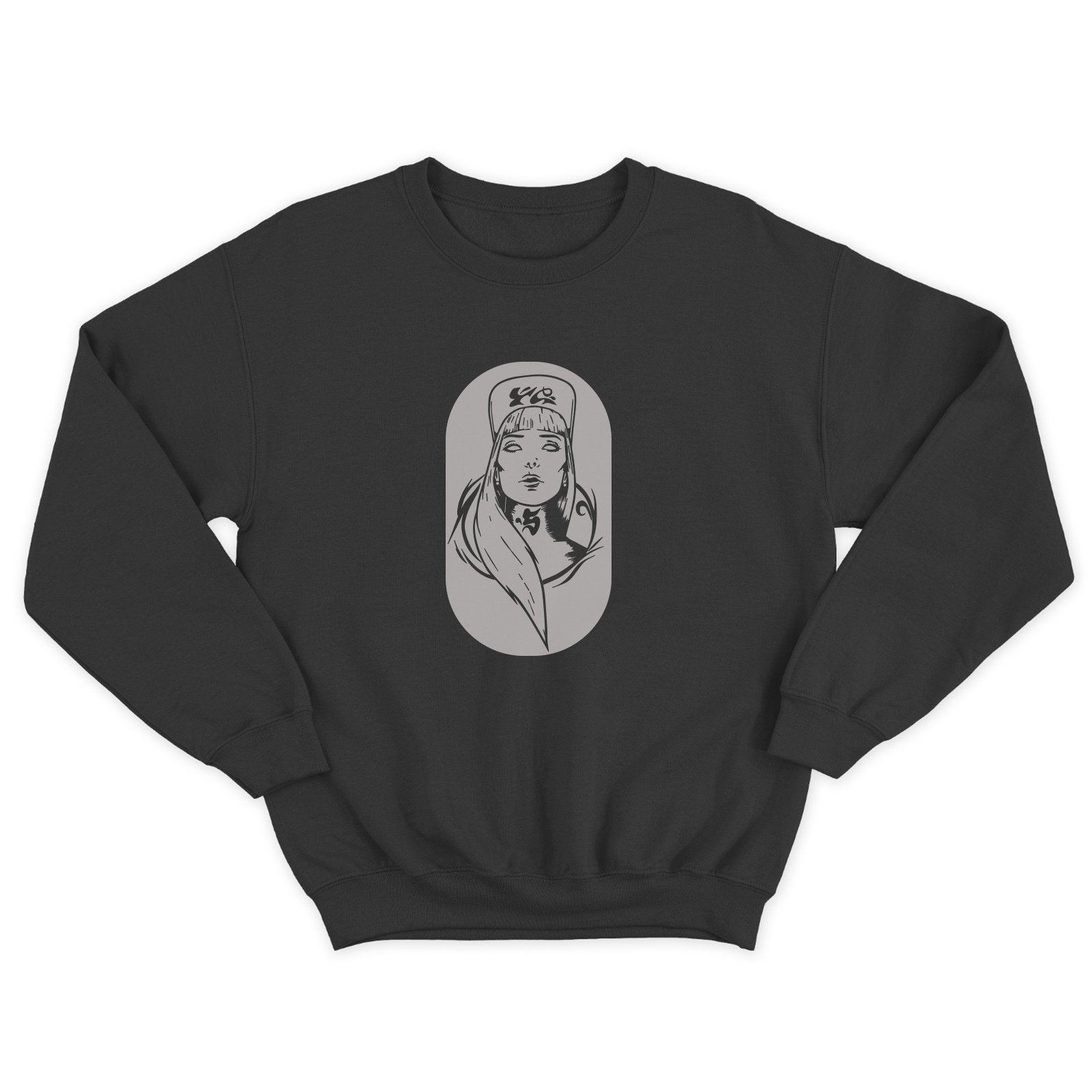 Женский свитшот с прикольным принтом Медсестра / Женская толстовка без капюшона с надписью