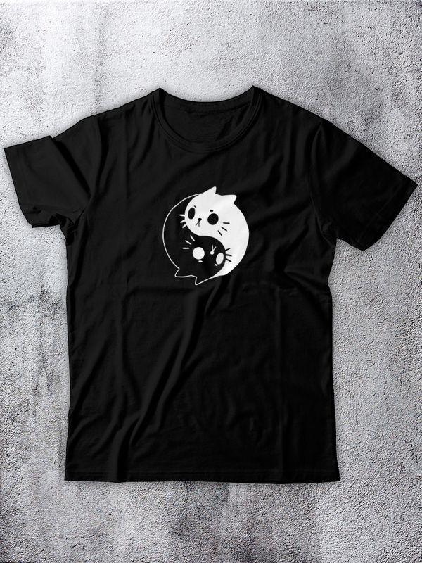 Футболка с надписью Инь-Янь