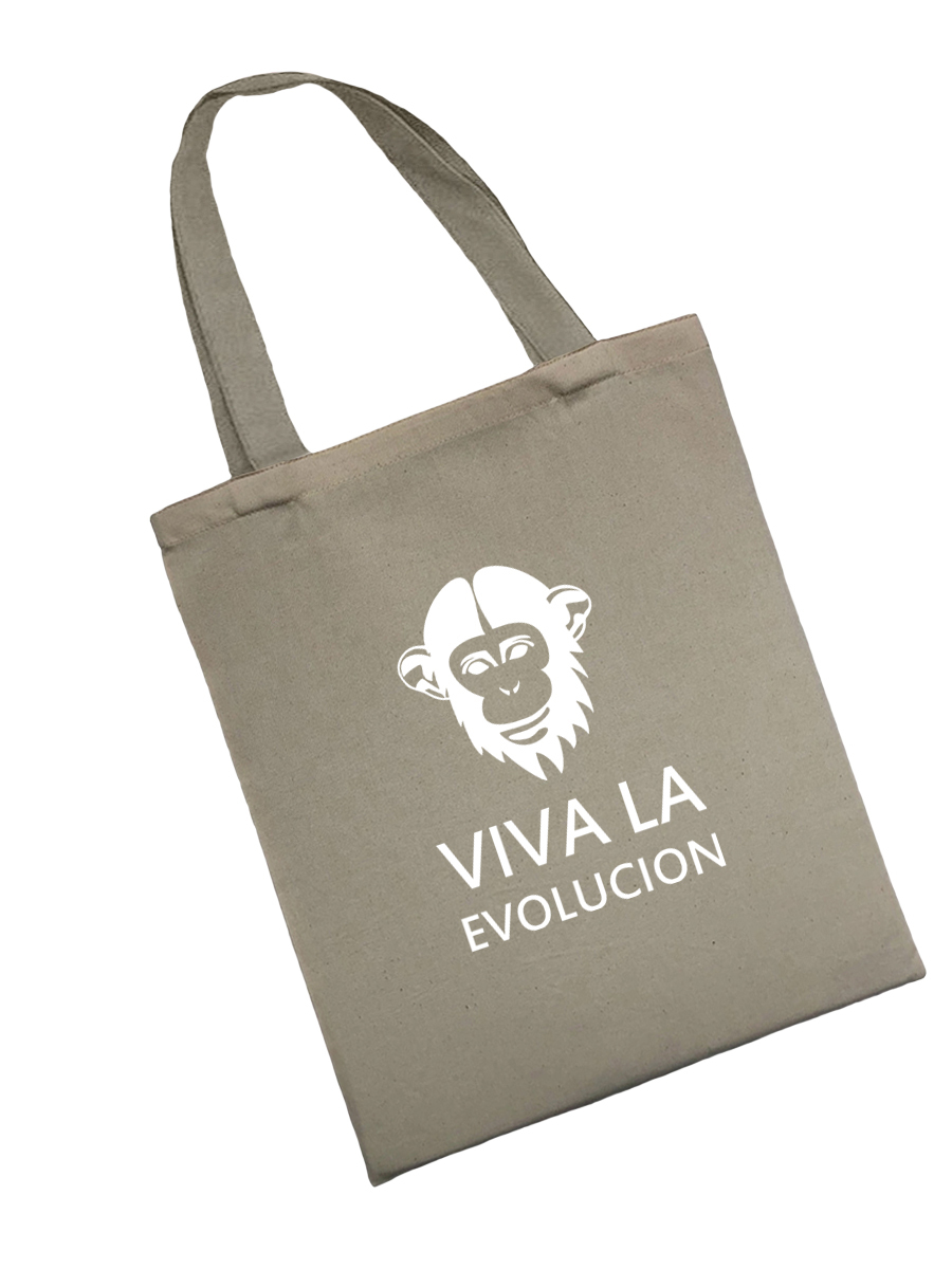 Сумка шоппер - холщовая хлопковая эко сумка с принтом Viva la evolution