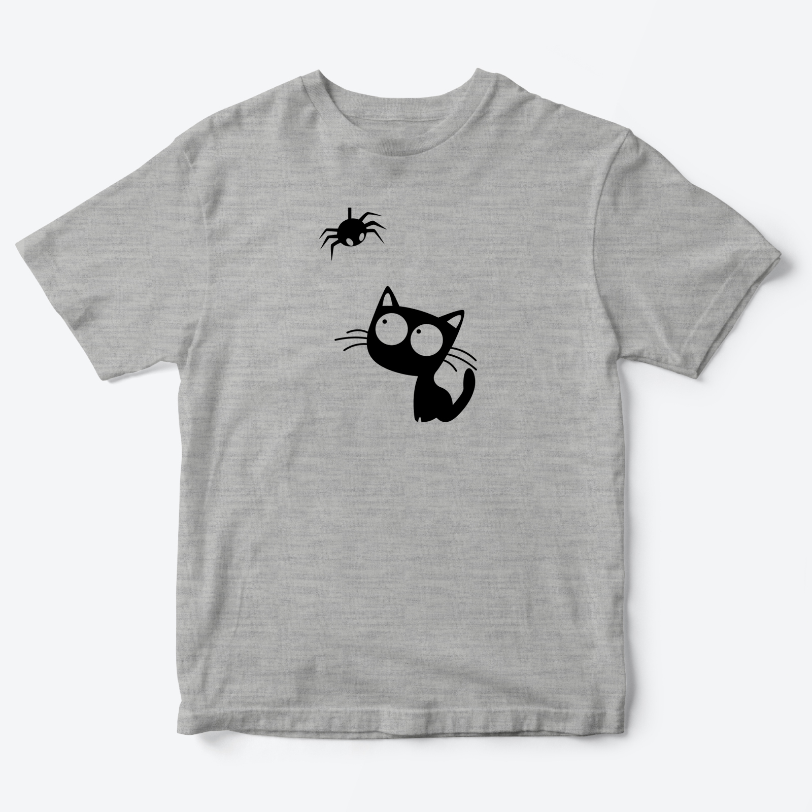 Футболка детская с принтом Паучок и Котик