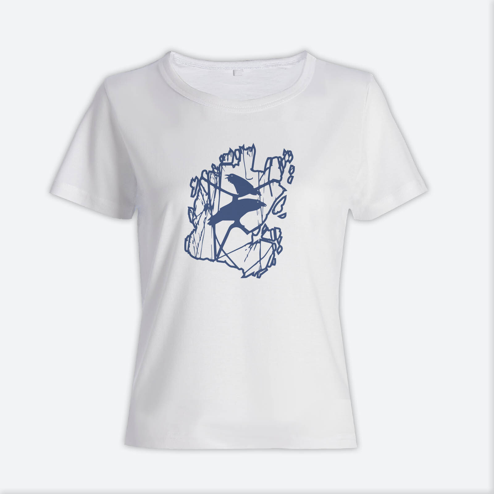 Футболка с прикольным принтом Ворона