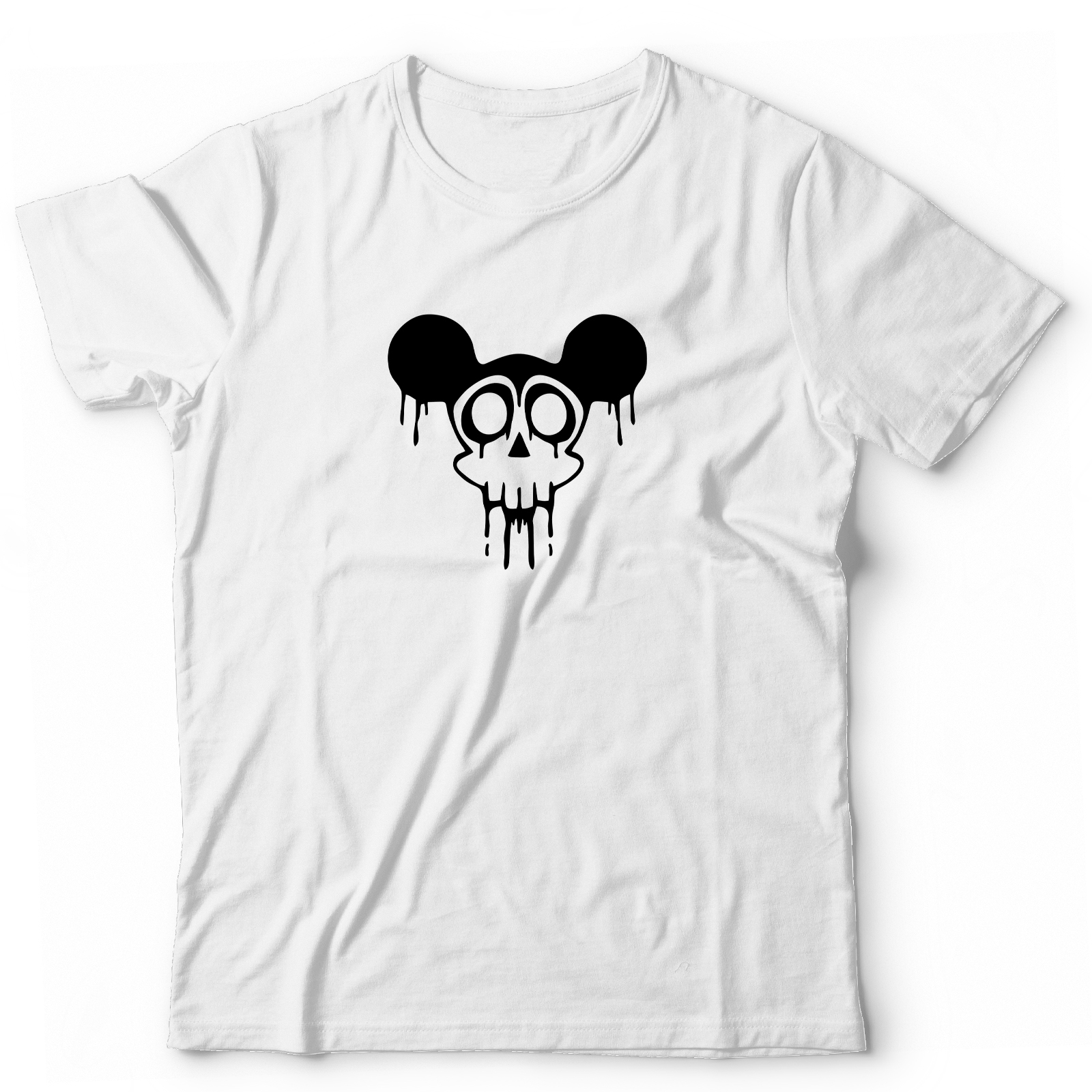 Футболка с черепом Микки оверсайз с принтом