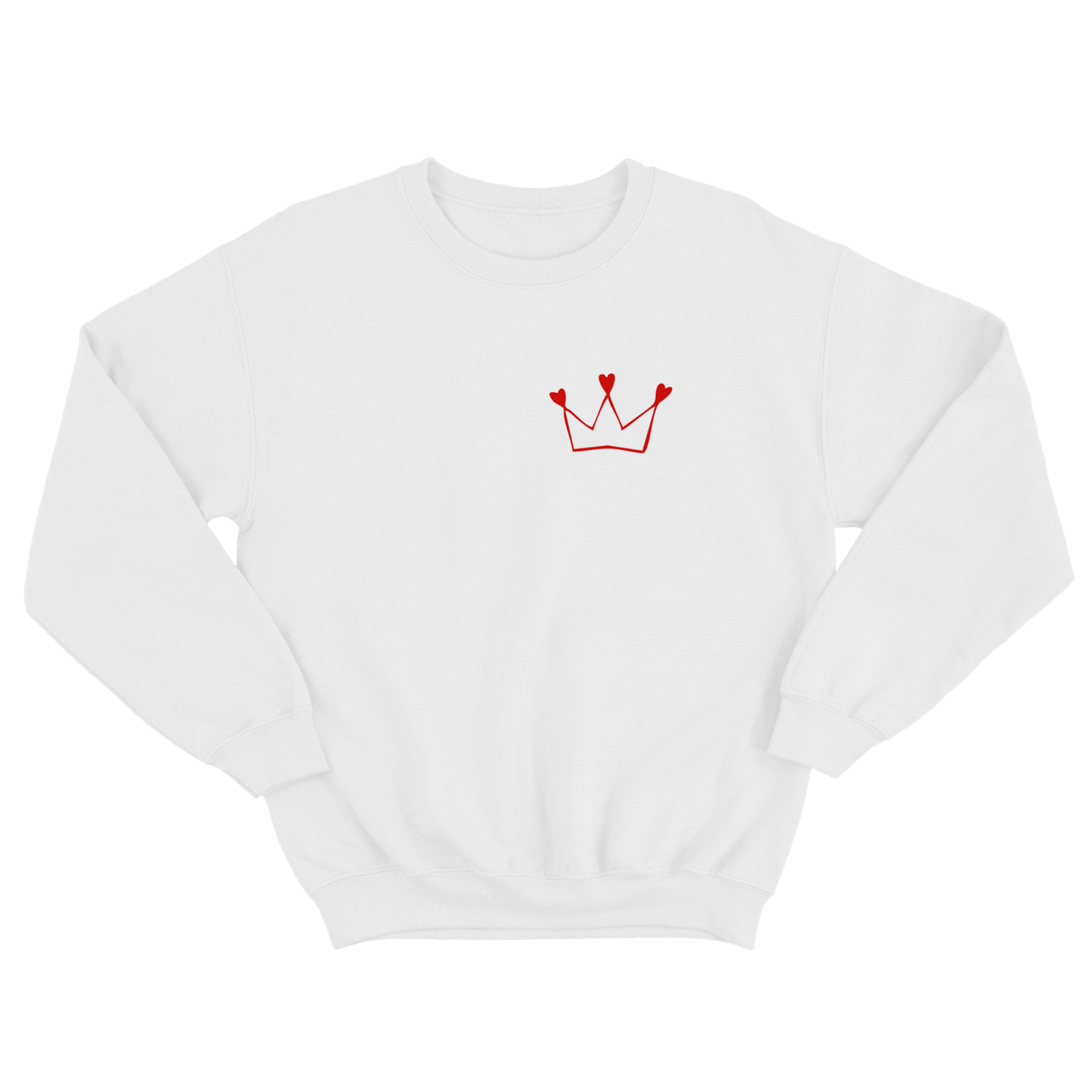 Свитшот для мужчины с интересной надписью Корона. Оригинальная толстовка без капюшона.
