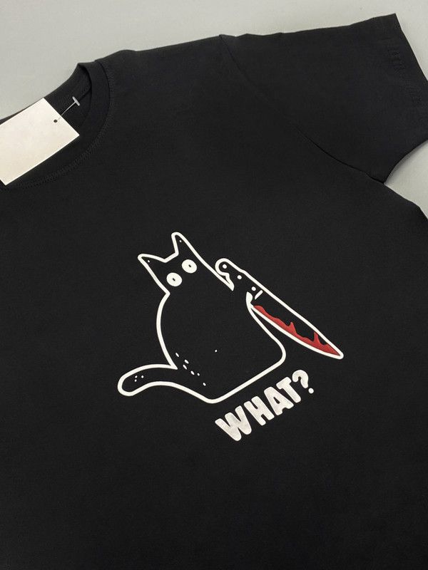 Футболка мужская и женская с прикольным смешным принтом оверсайз черная