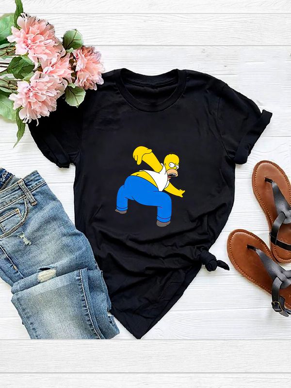 Футболка Гомер Симпсон мем Симпсоны с принтом Симсоны