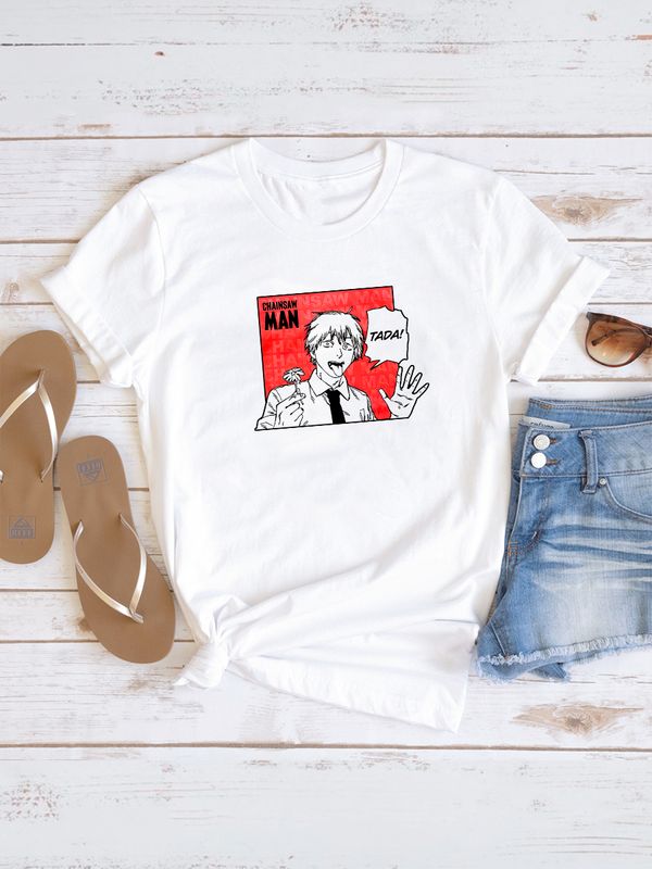 Футболка Человек бензопила Денджи Chainsaw man Denji с принтом