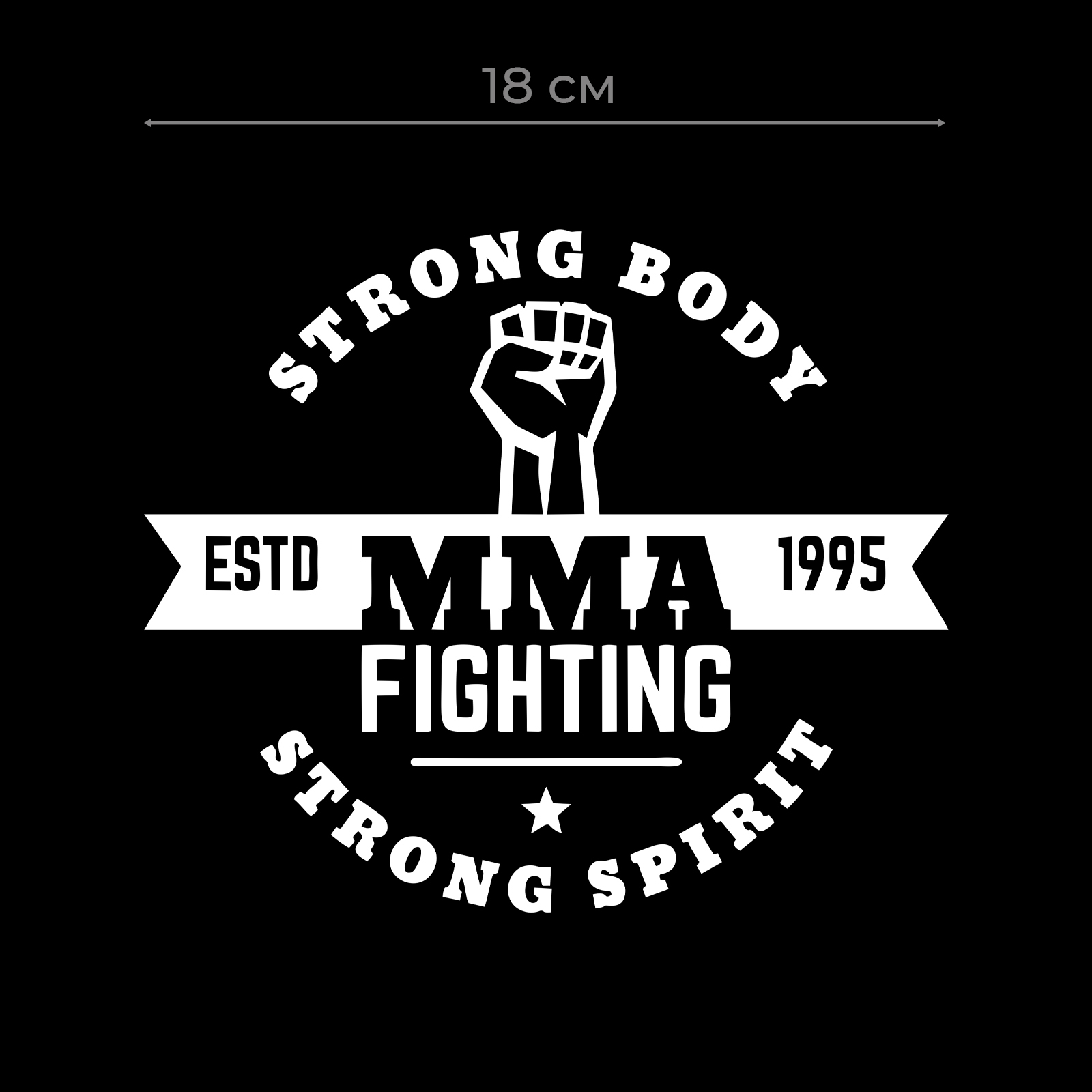 Наклейки на авто с принтом Strong body / Стикеры для машин