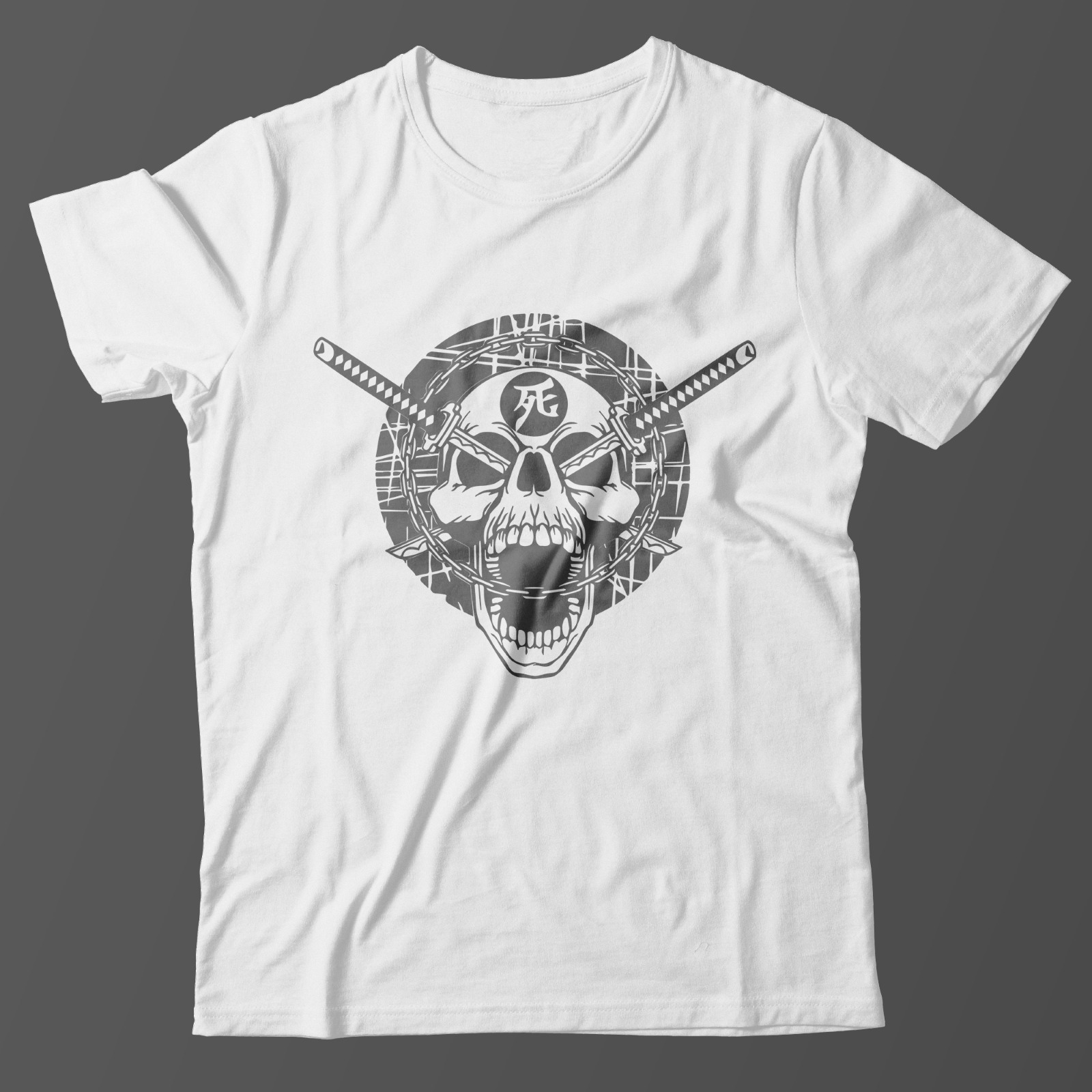 Модная футболка с принтом Череп