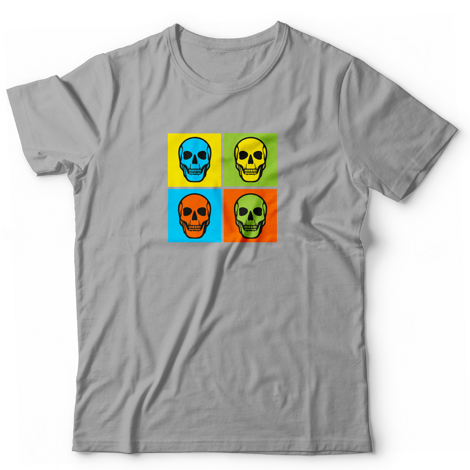 Футболка с черепом оверсайз с принтом