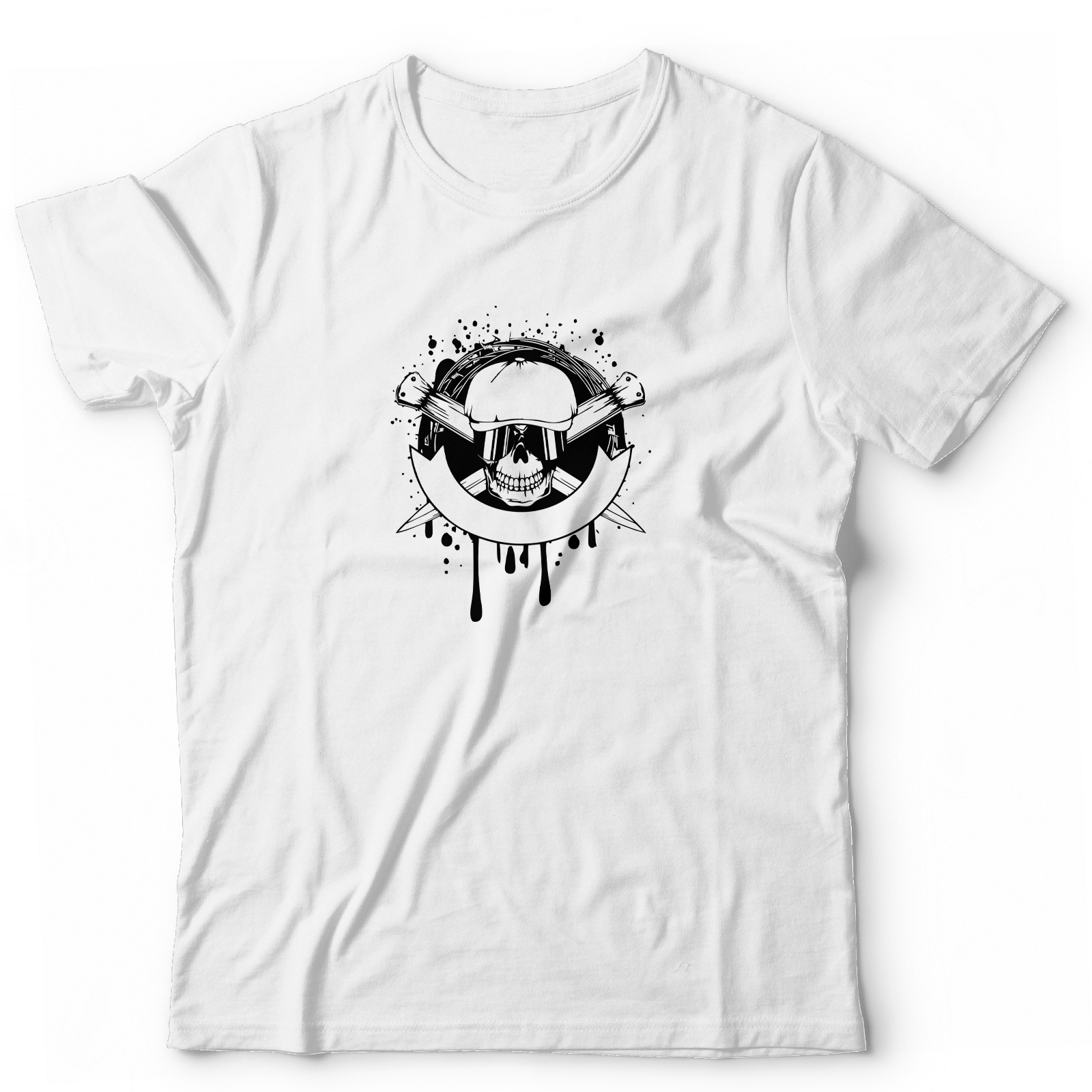 Футболка с черепом с принтом