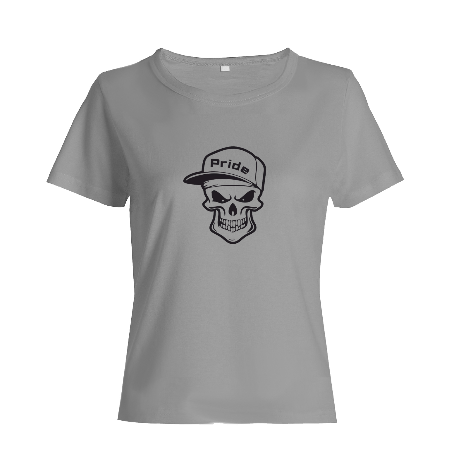 Футболка с черепом в кепке Pride с принтом