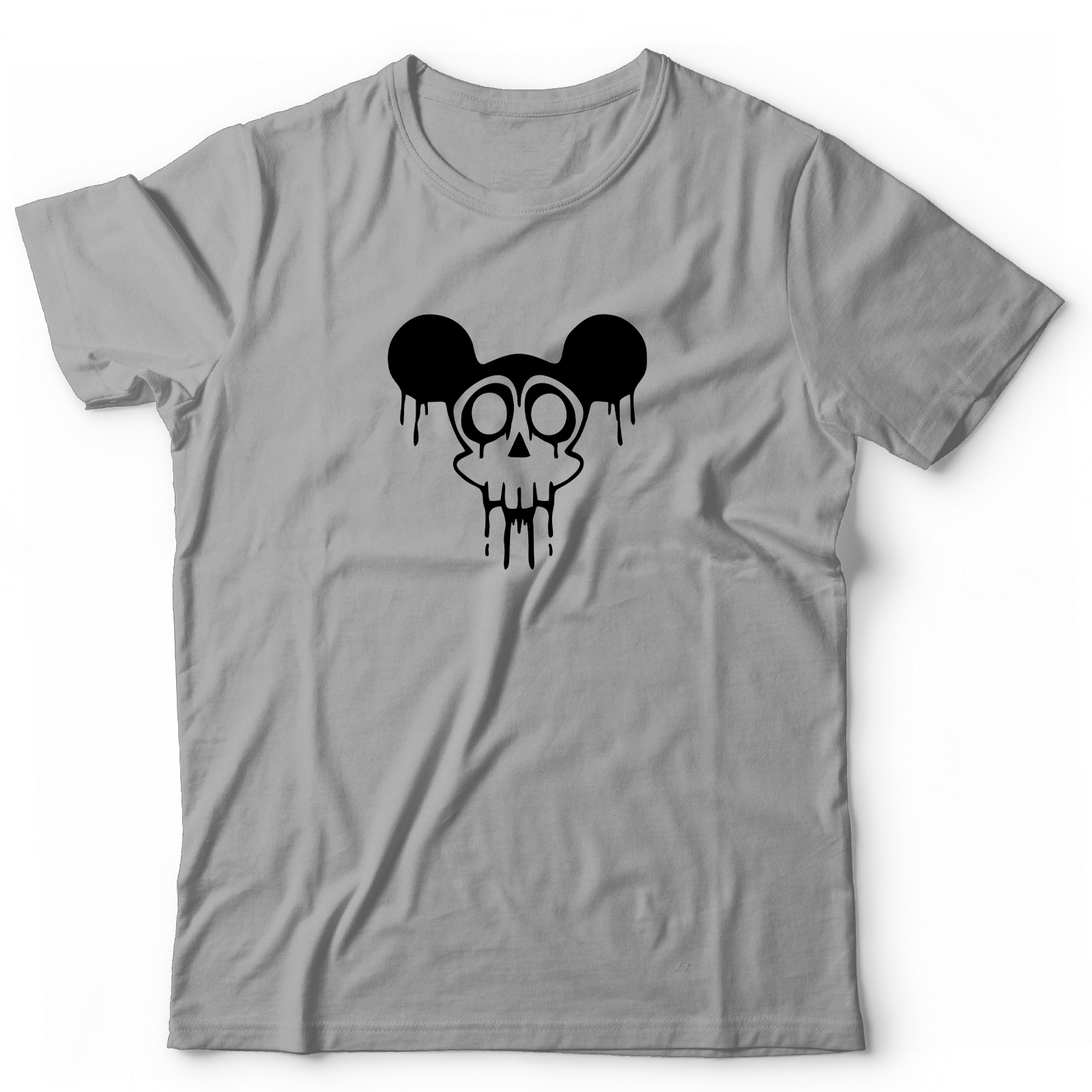 Футболка с черепом Микки оверсайз с принтом