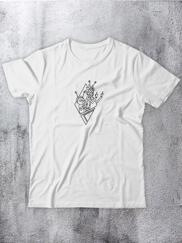 Футболка прямая, с рисунком и надписью Инопланетяне