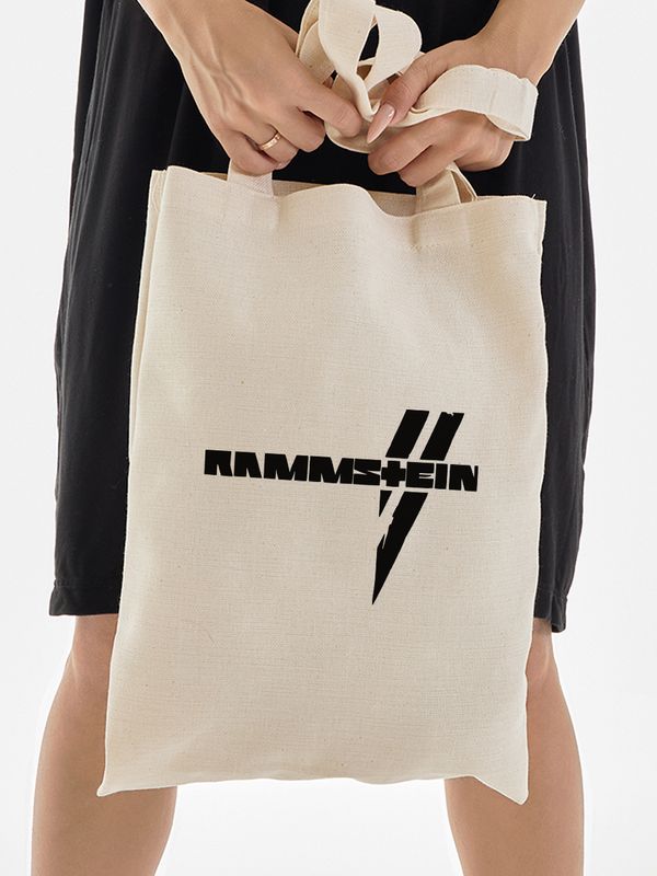 Шоппер с принтом и надписью