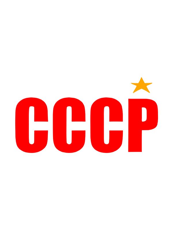 Футболка с надписью герб СССР, серп и молот. Свитер с принтом USSR