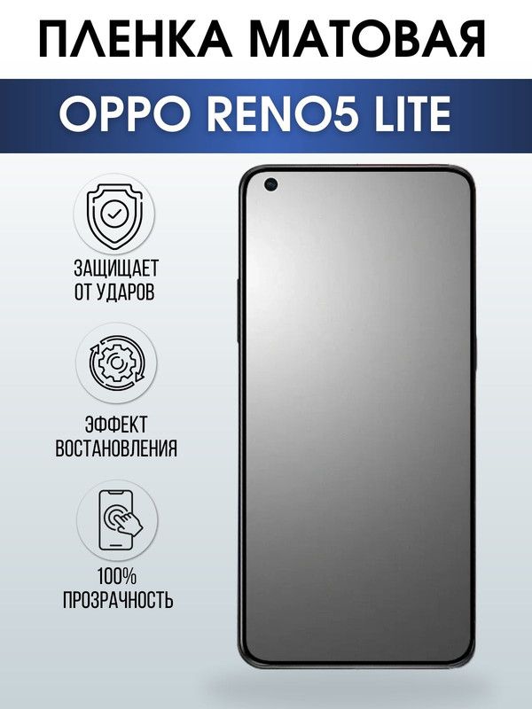 Защитная гидрогелевая пленка на телефон OPPO RENO5 LITE, матовая гелевая пленка на смартфон OPPO RENO5 LITE, для защиты экрана телефона