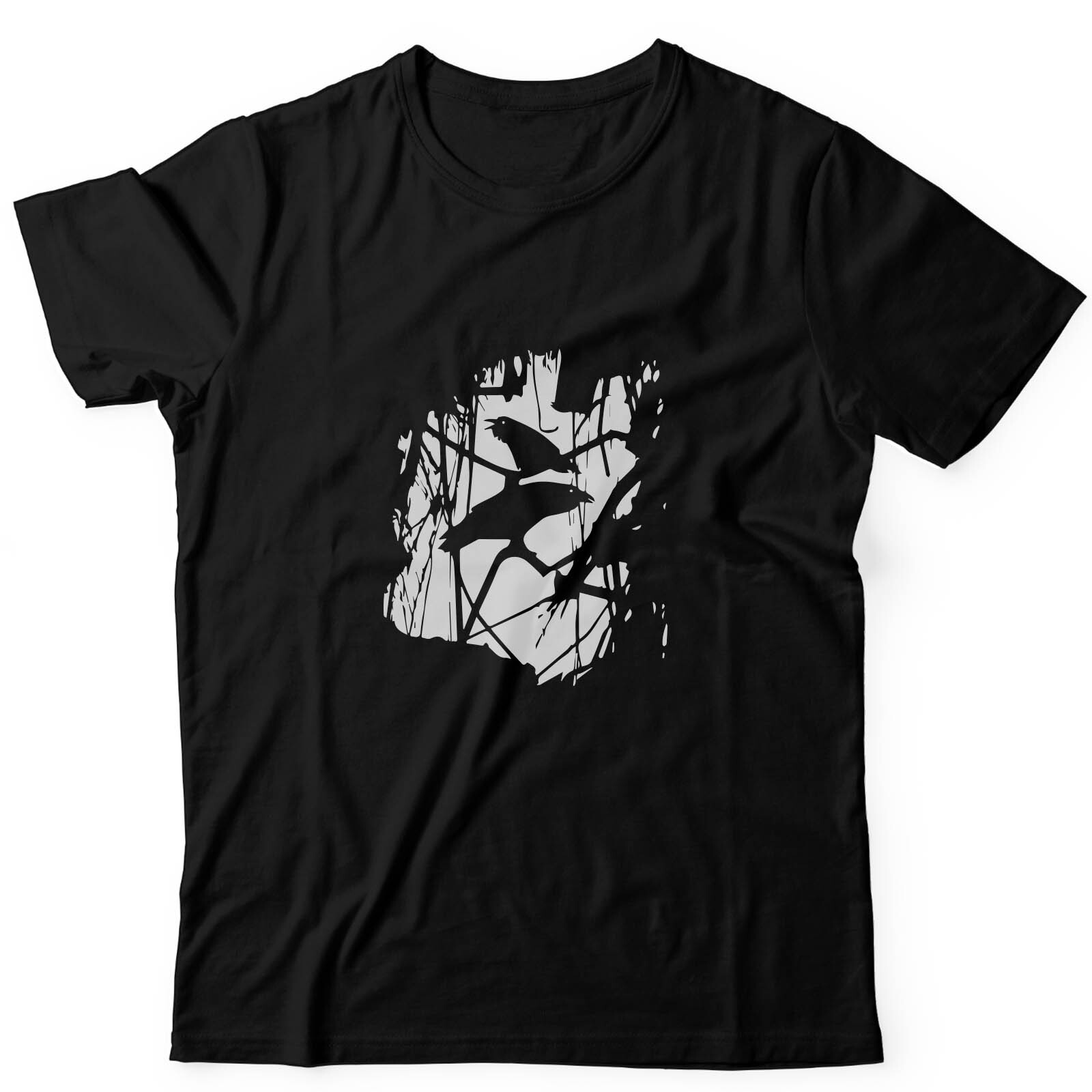 Футболка с прикольным принтом Ворона