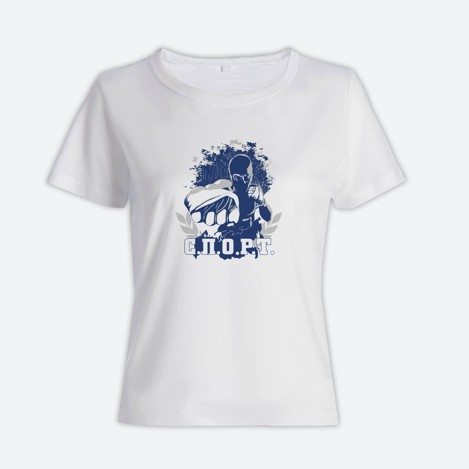 Футболка для тренировок и повседневной носки с принтом СПОРТ