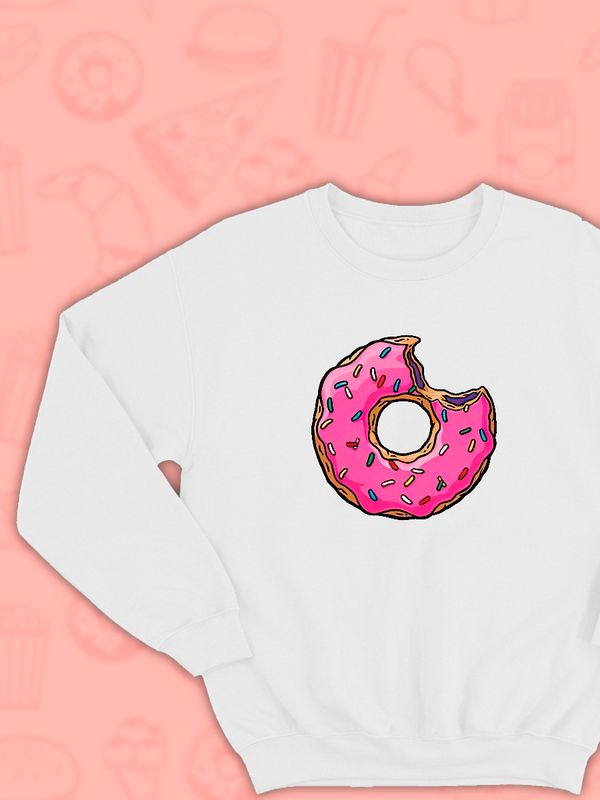 Парные свитшоты пончик Симпсоны Simpsons белая женская с принтом Симсоны donut донатс для влюбленных пар парня и девушки, двоих подруг и друзей, мемная, парная одежда андеграунд y2k оверсайз Парные свитшоты пончик Симпсоны Simpsons белая женская с принтом Симсоны donut донатс для влюбленных пар парня и девушки, двоих подруг и друзей, мемная, парная одежда андеграунд y2k оверсайз