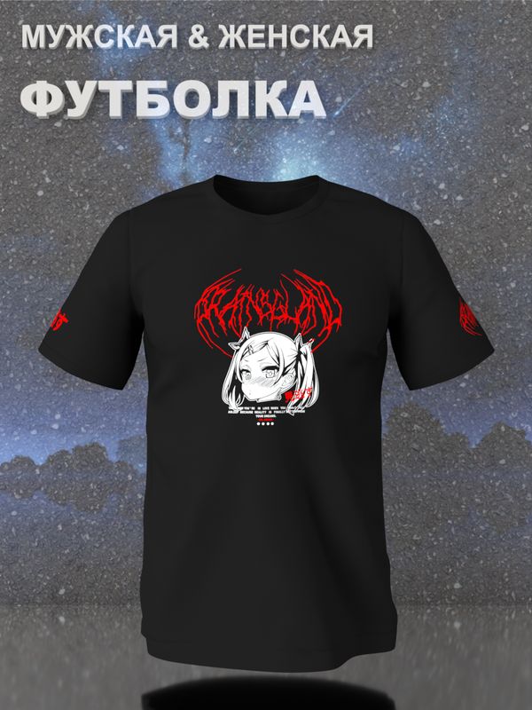 Футболка Аниме тян девушка anime zxs cursed Dr Seuss с принтом