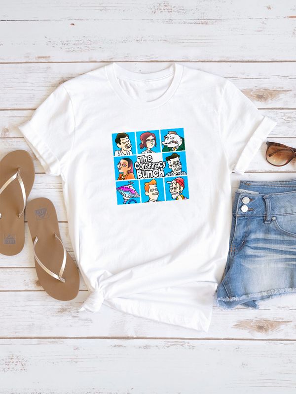 Футболка The conspiracy bunch корпорация заговор y2k с принтом