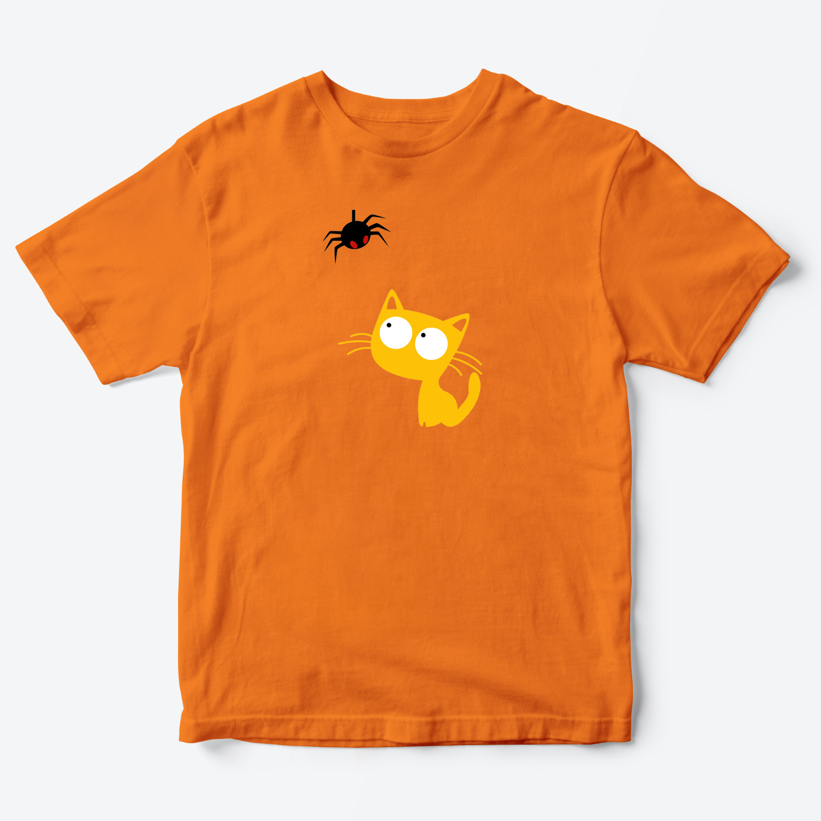 Футболка детская с принтом Паучок и Котик