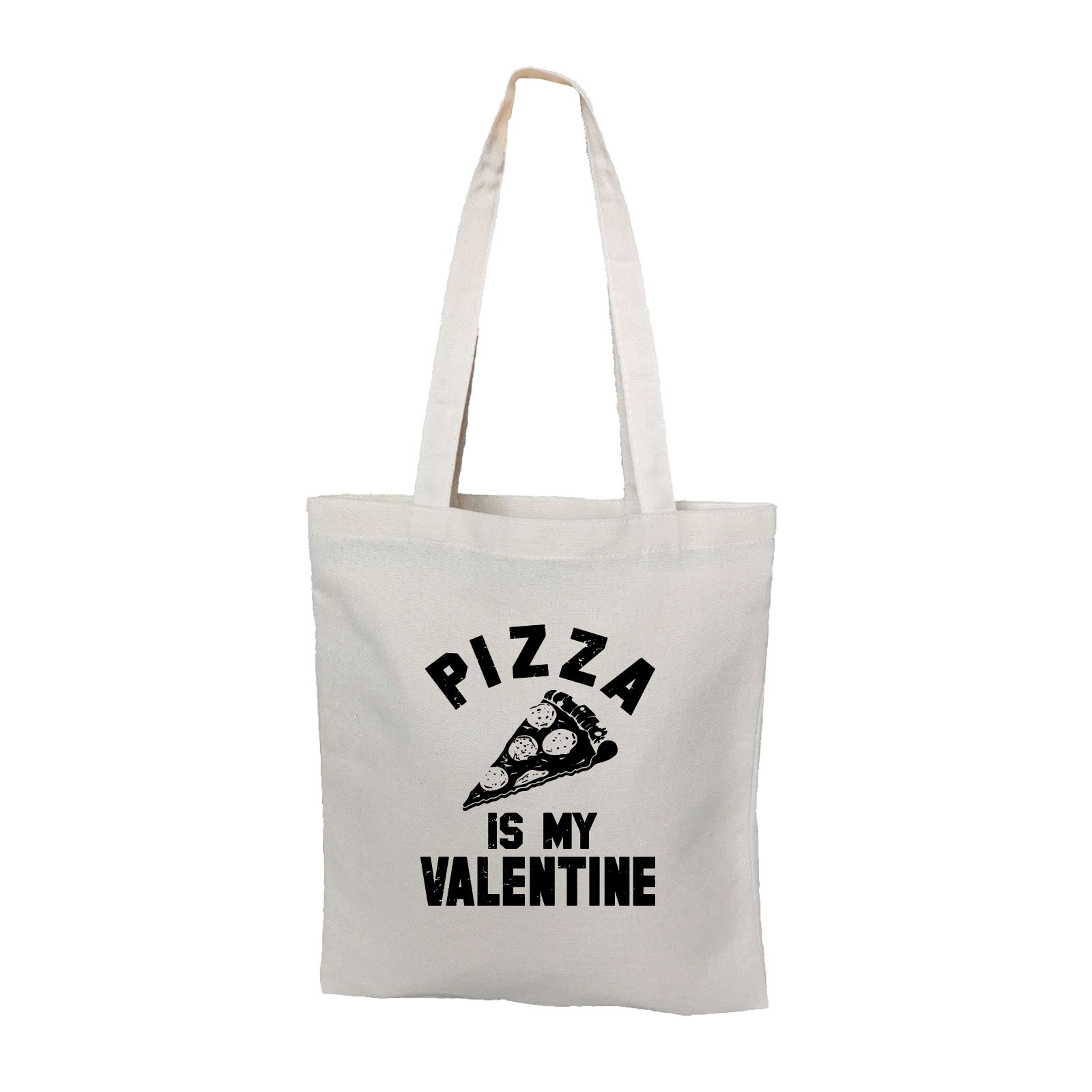 Сумка шоппер - холщовая хлопковая эко сумка с принтом Pizza is My Valentine
