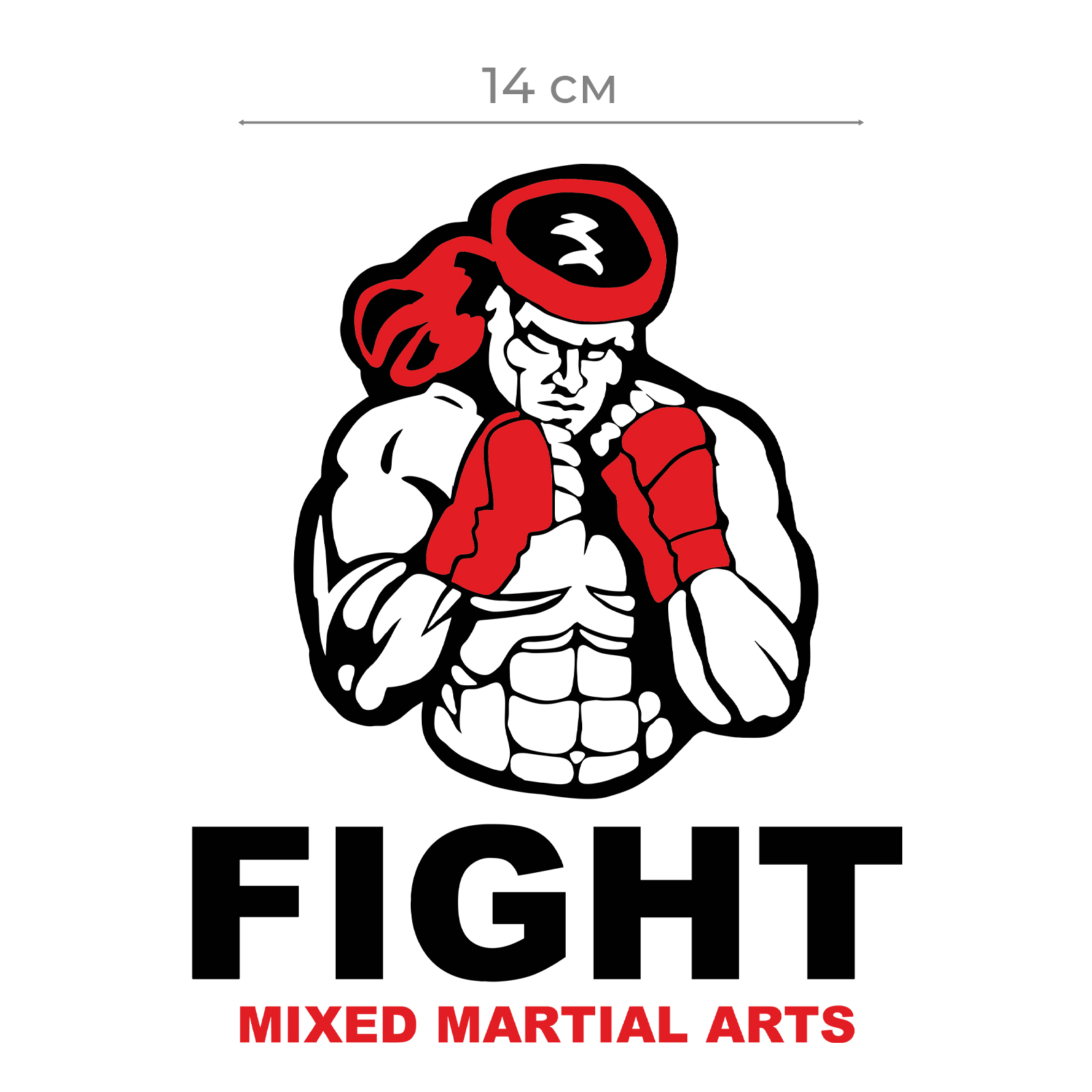 Наклейки на авто с принтом MMA Mixed Martial Arts / Стикеры для машин