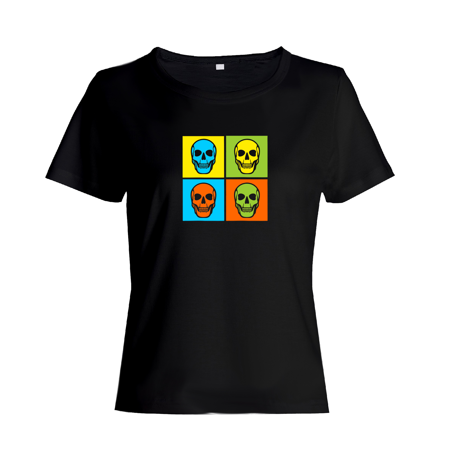 Футболка с черепом оверсайз с принтом