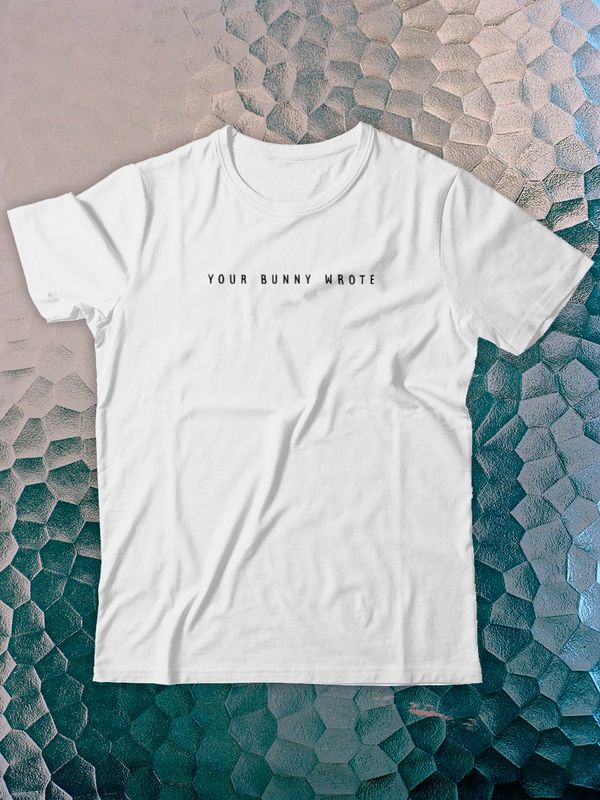 Футболка с принтом Your bunny wrote