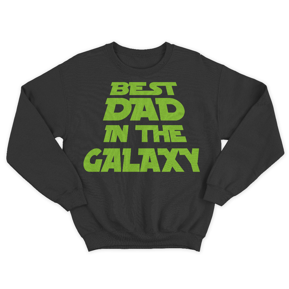Прикольный мужской свитшот с надписью Best dad in the galaxy. Прикольный мужской свитшот с надписью Best dad in the galaxy.