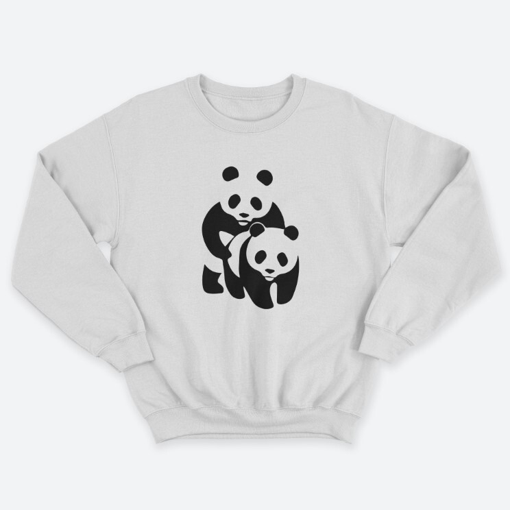 Прикольный мужской свитшот с надписью Panda on panda. Прикольный мужской свитшот с надписью Panda on panda.