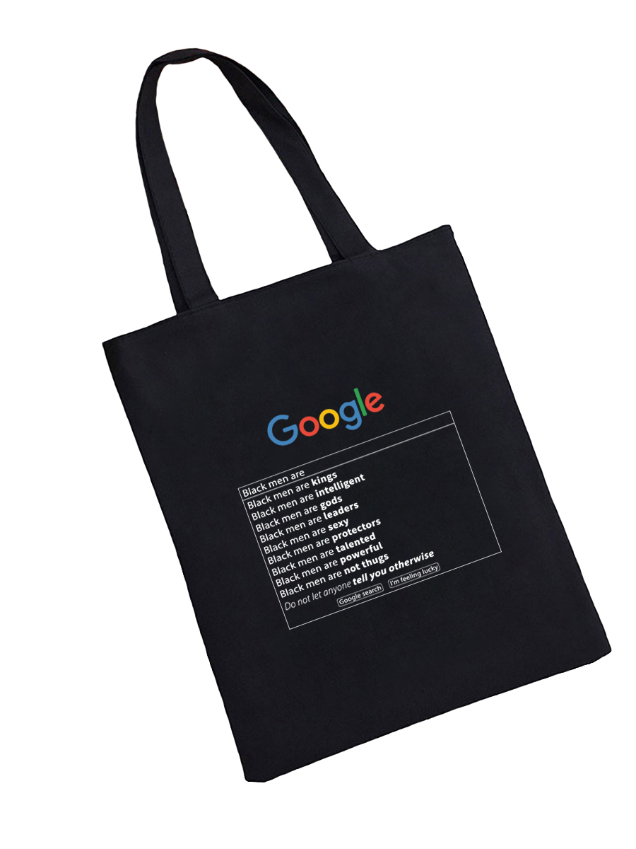 Сумка шоппер - холщовая хлопковая эко сумка с принтом Google