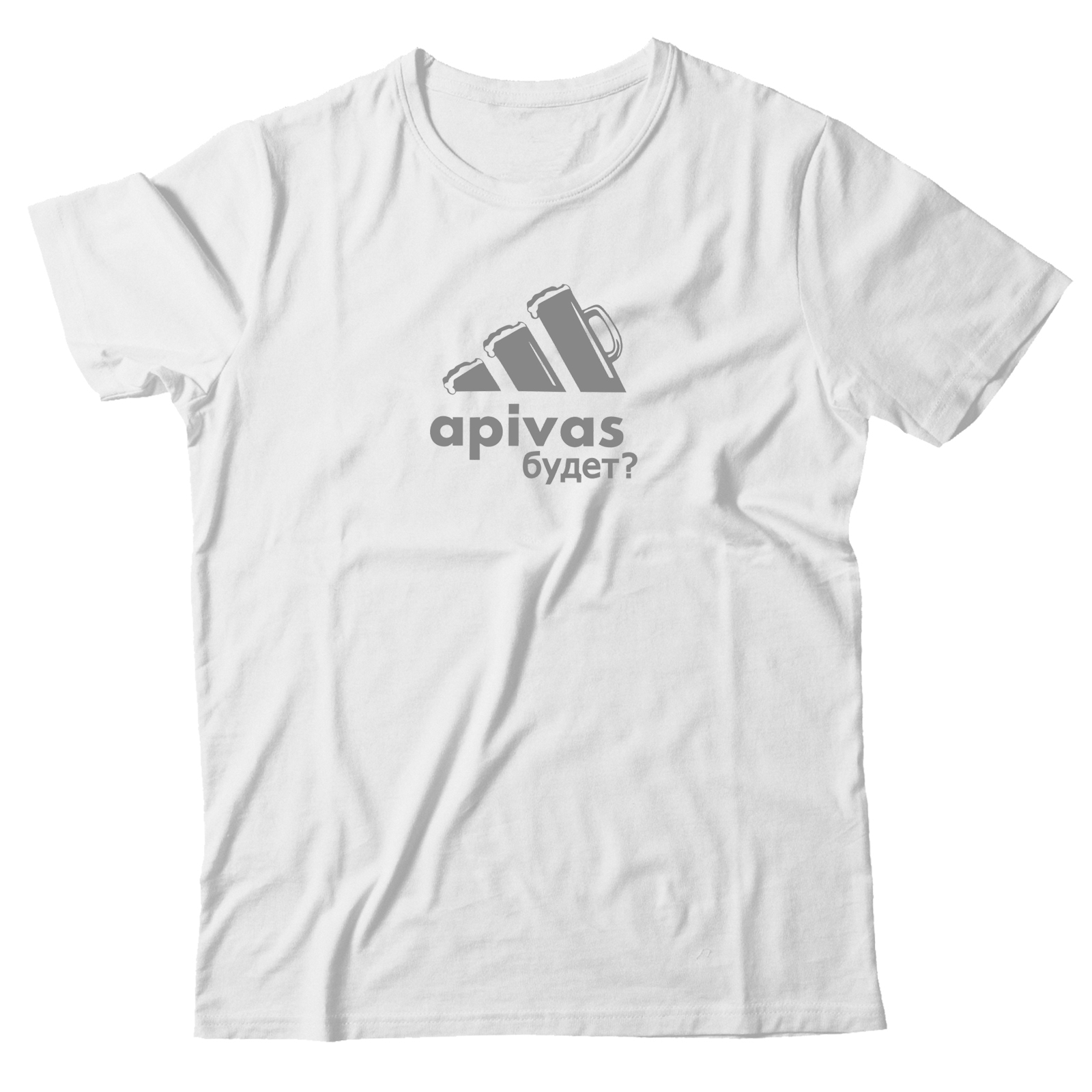 футболка со смешной надписью Apivas будет. Забавная футболка.