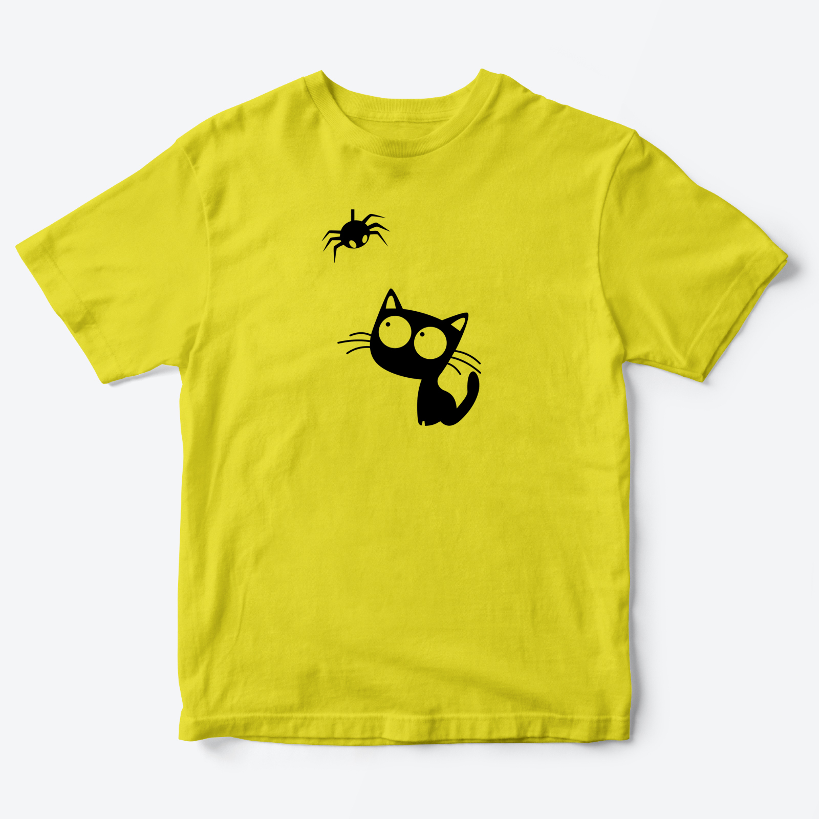 Футболка детская с принтом Паучок и Котик