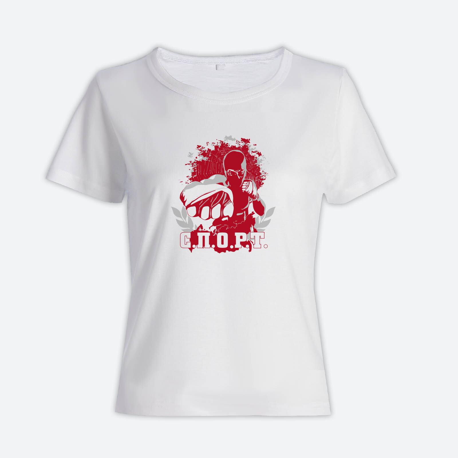 Футболка для тренировок и повседневной носки с принтом СПОРТ