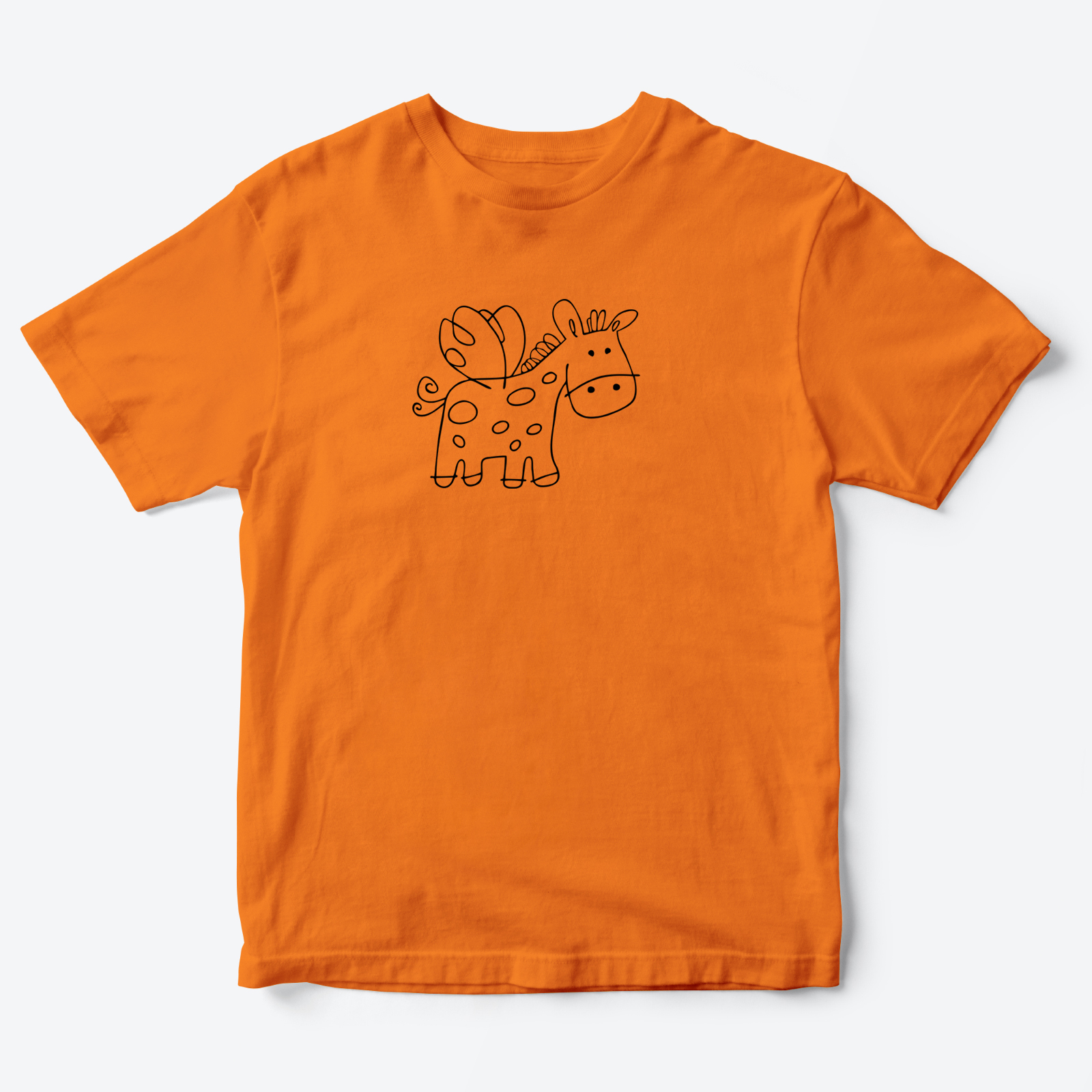 Детская футболка для девочки с рисунком Крылатый пони