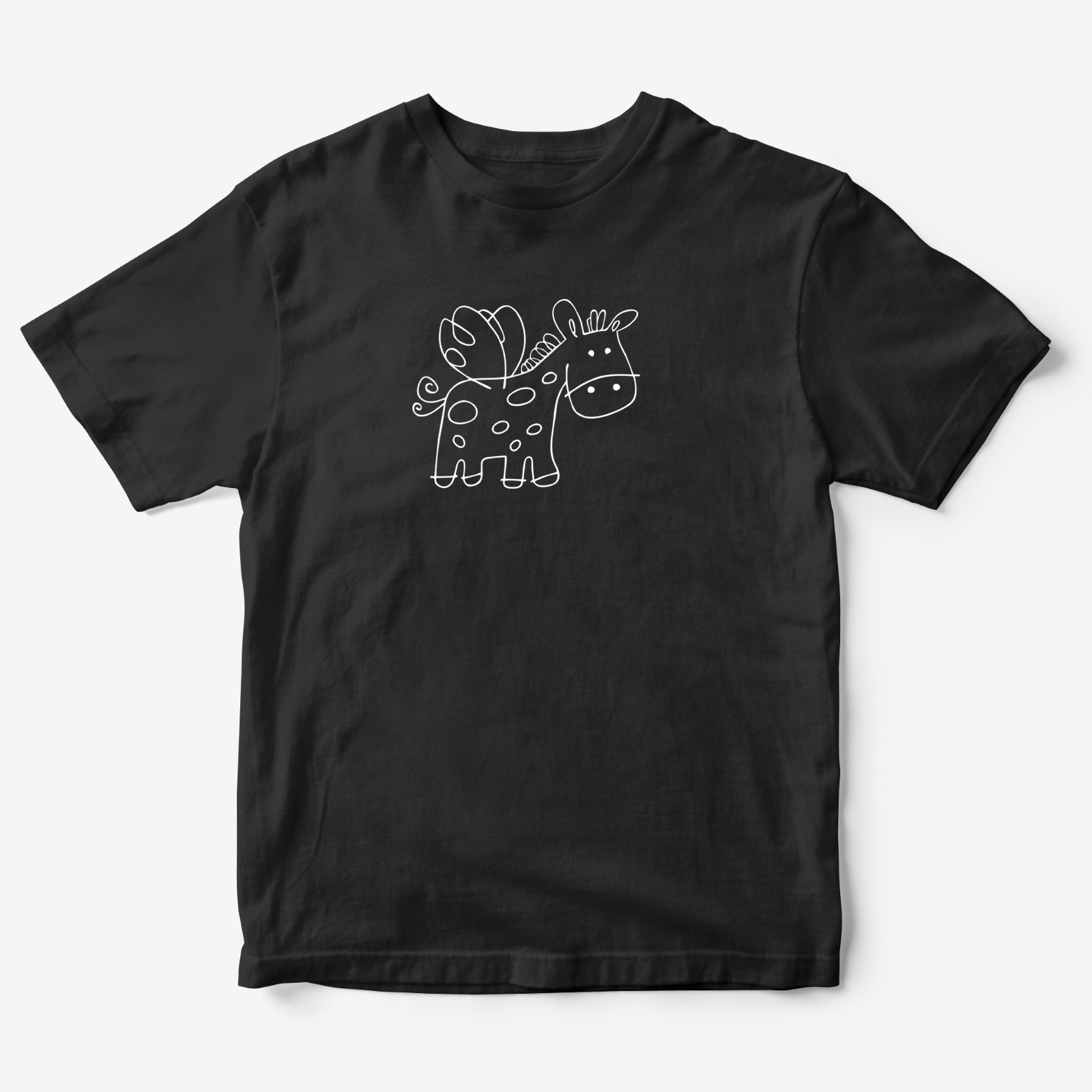 Детская футболка для девочки с рисунком Крылатый пони