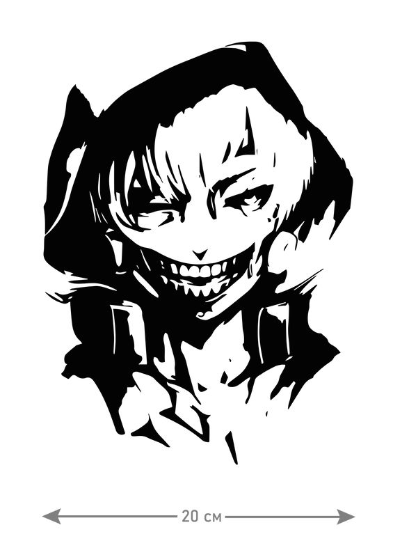 Наклейки на автомобиль, прикольные наклейки с аниме