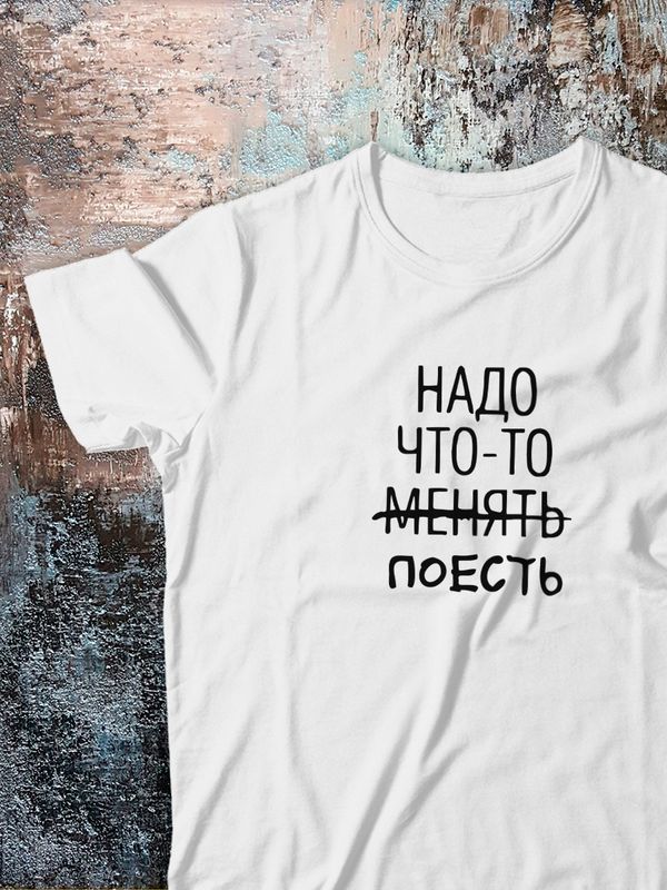 Футболка с мемом котом