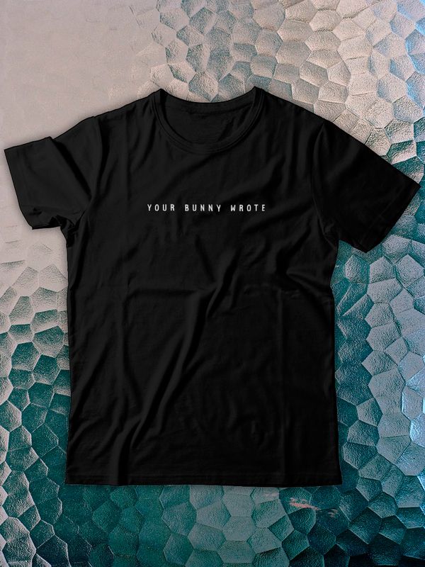 Футболка с принтом Your bunny wrote