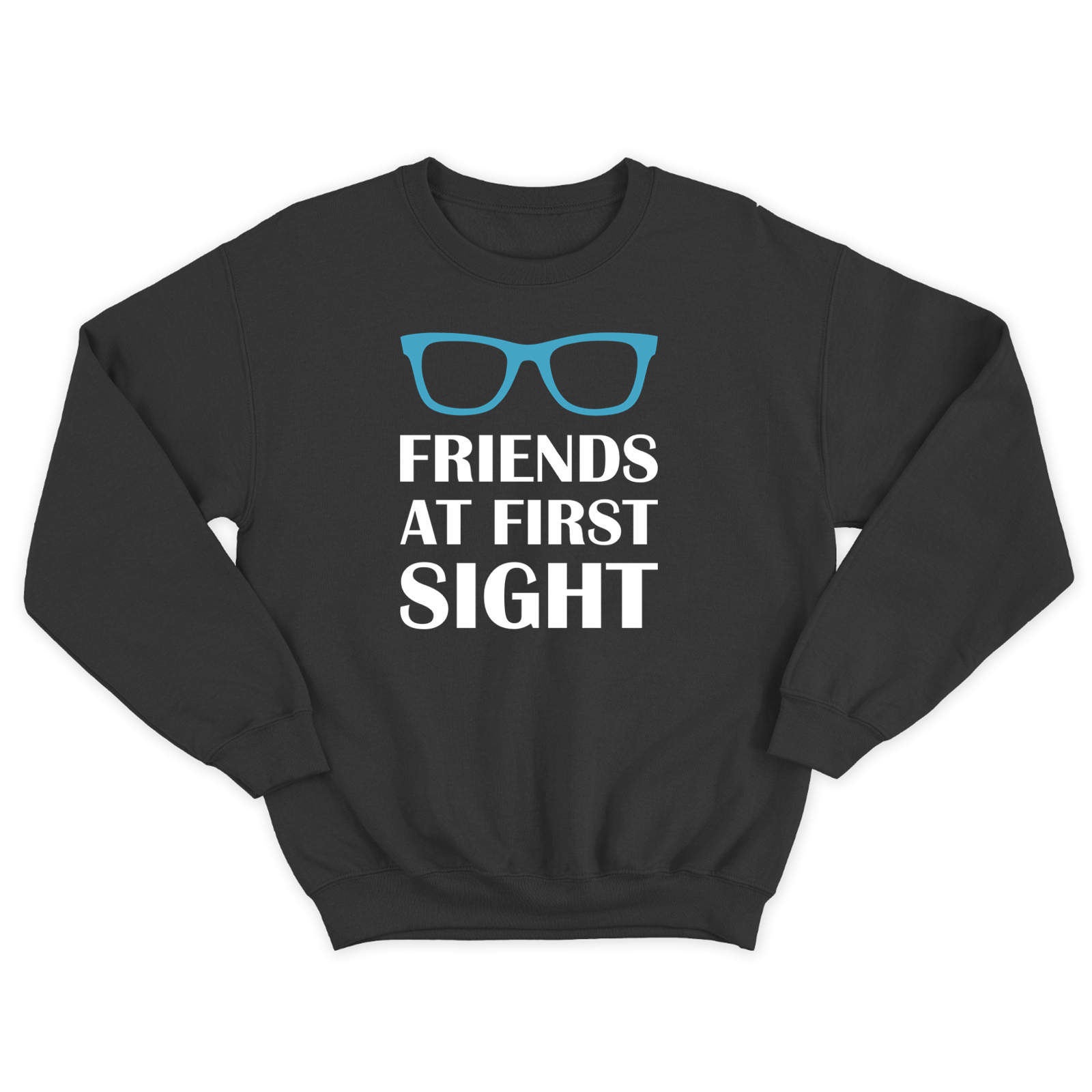 Парные свитшоты для двоих друзей Friends at first sight. Толстовки без капюшона для двоих Парные свитшоты для двоих друзей Friends at first sight. Толстовки без капюшона для двоих