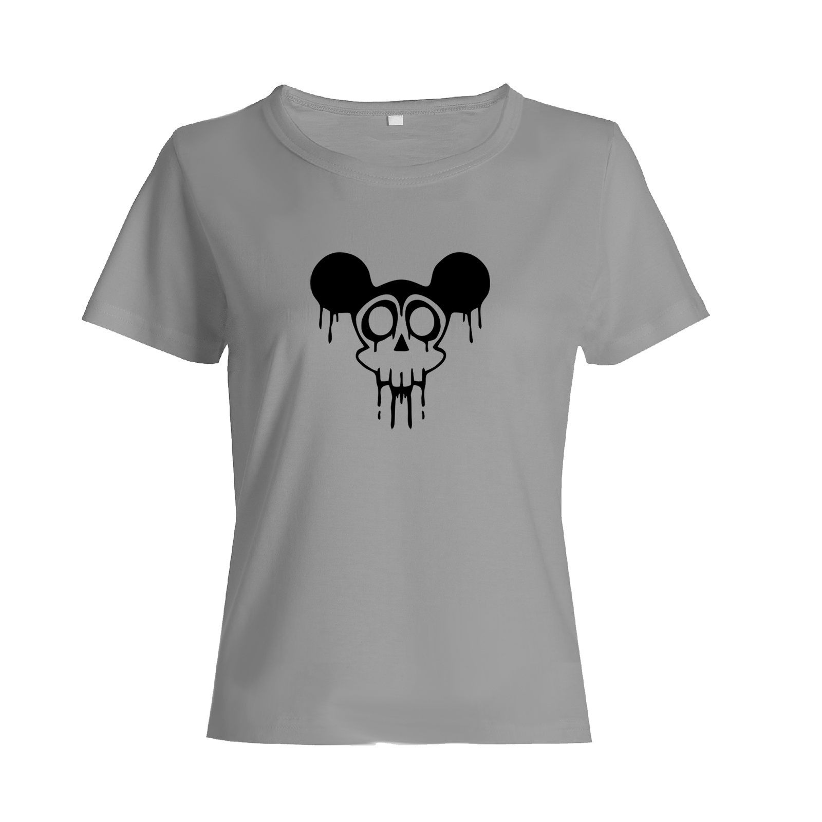 Футболка с черепом Микки оверсайз с принтом