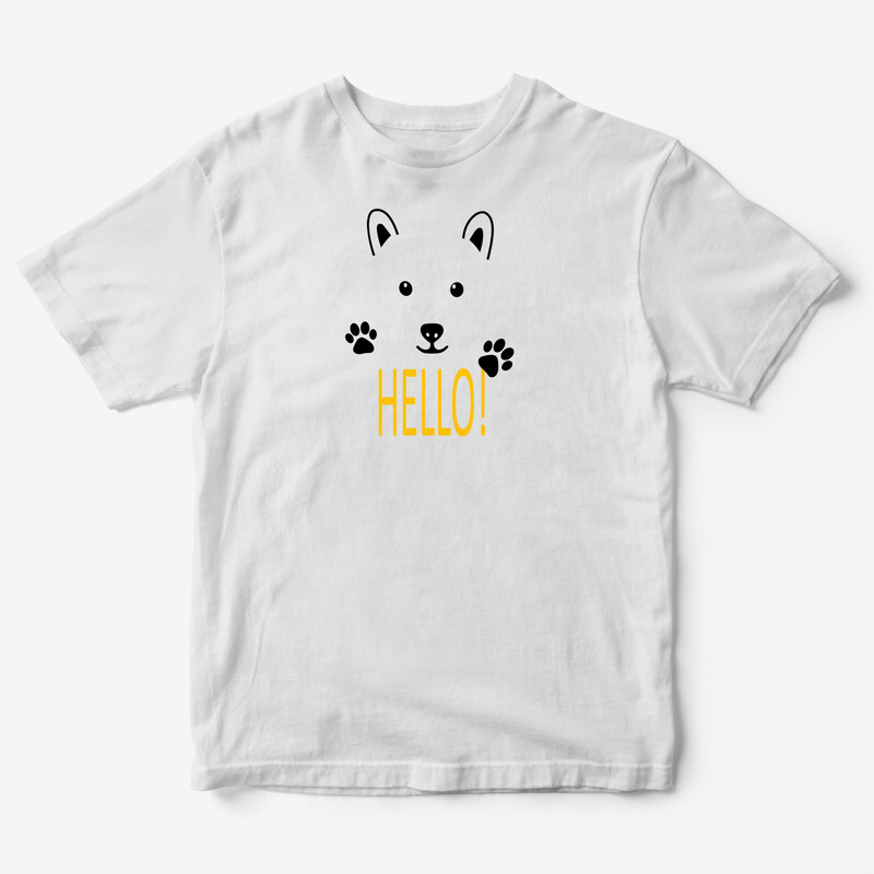 Детская футболка для девочки с рисунком Hello